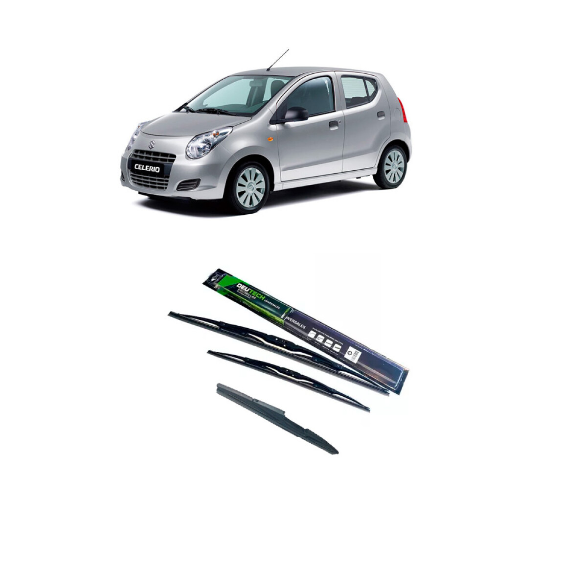 ESCOBILLA LIMPIA PARABRISA COMBO KIT ESCOBILLAS SUZUKI CELERIO 
