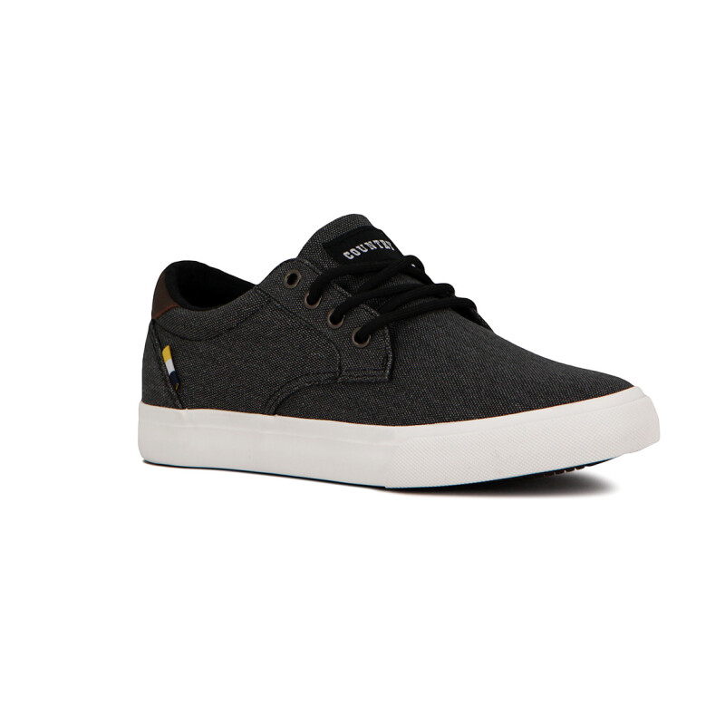Country Atenas Casual Acordonados Hombre - Black Negro