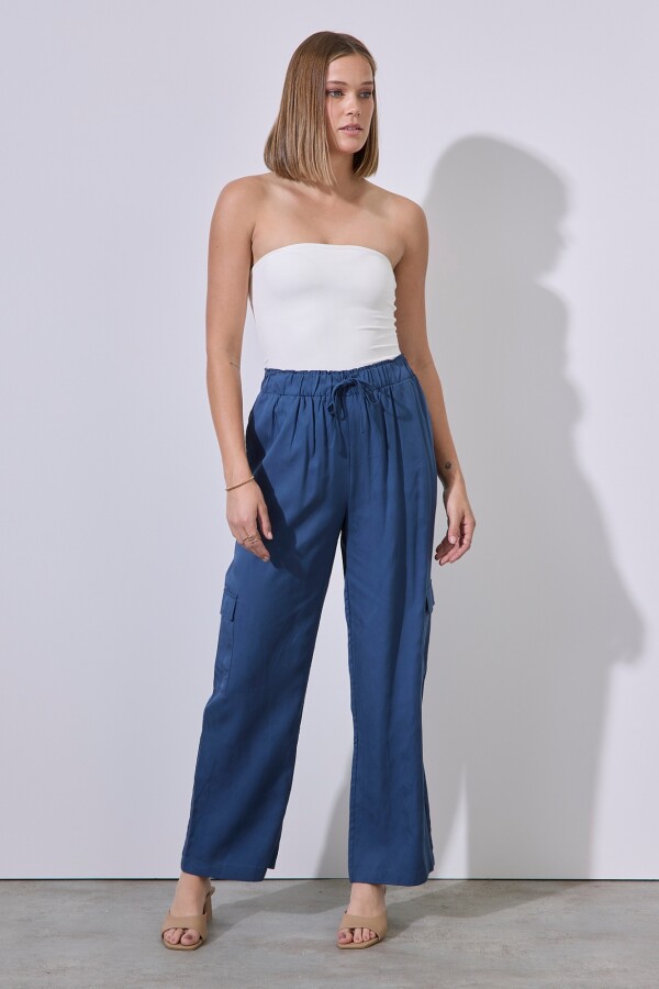 Pantalon Cargo AZUL