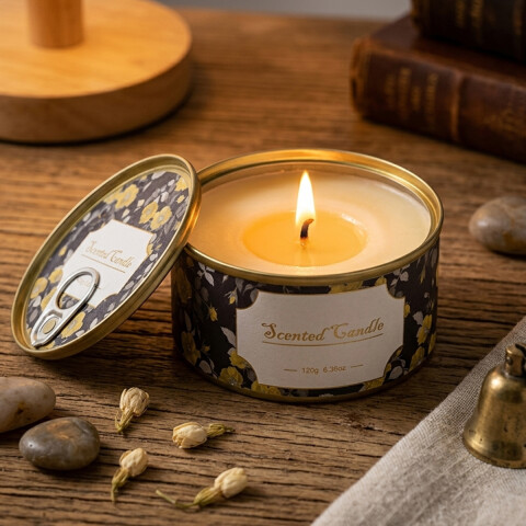 Vela Aromática en Lata Mediana VIOLETA