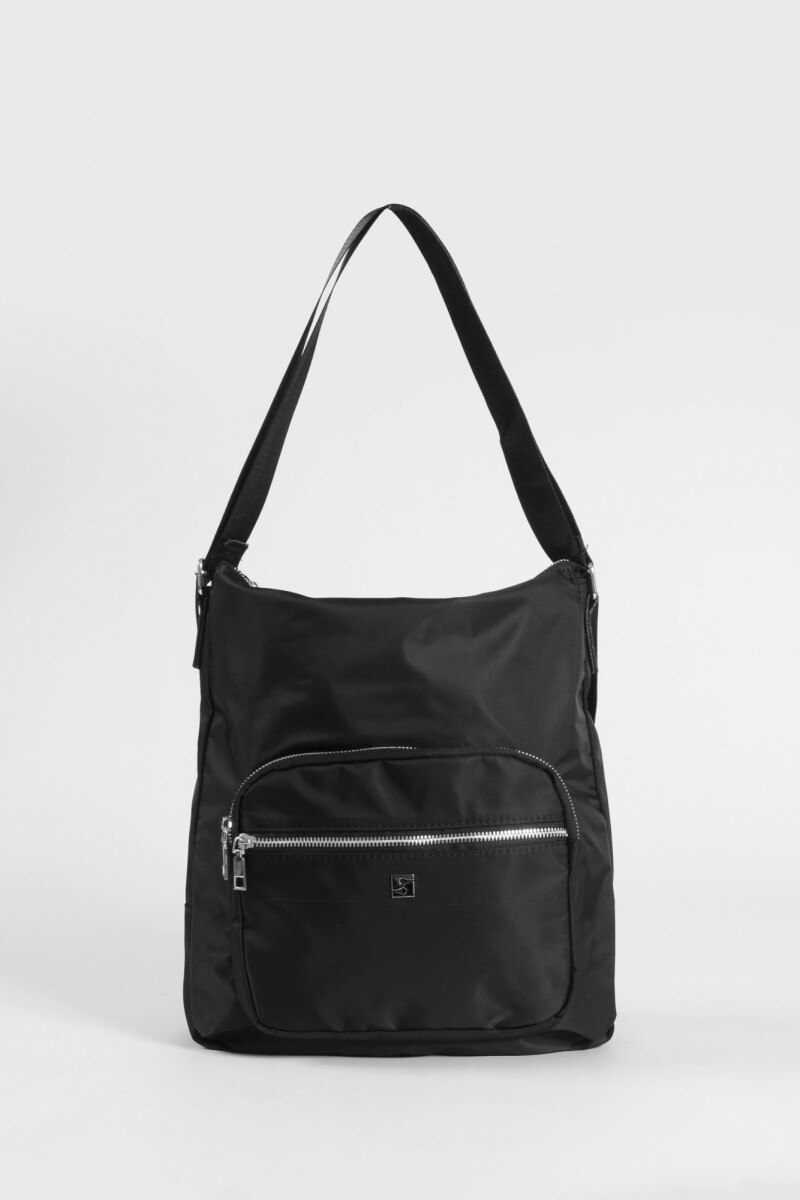 Hobo mochila con bolsillo negro
