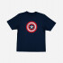 T-shirt de niño teen Capitán América AZUL MARINO