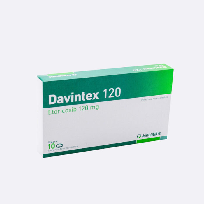 DAVINTEX 120 MG. CJ X 10 COMP. REC. única