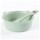 Set de Bowl Tazón y Cuchara para Comida Bebé en Plástico Verde