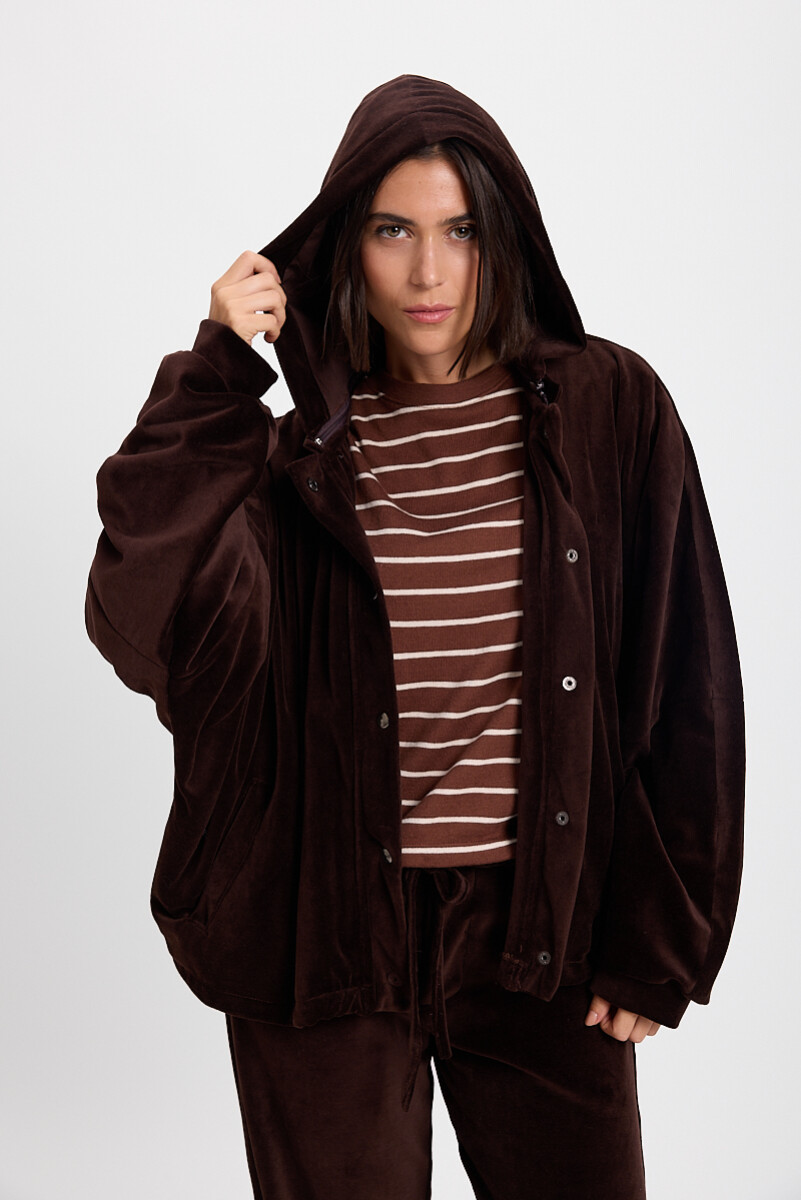 Campera Hoodie - Chocolate 