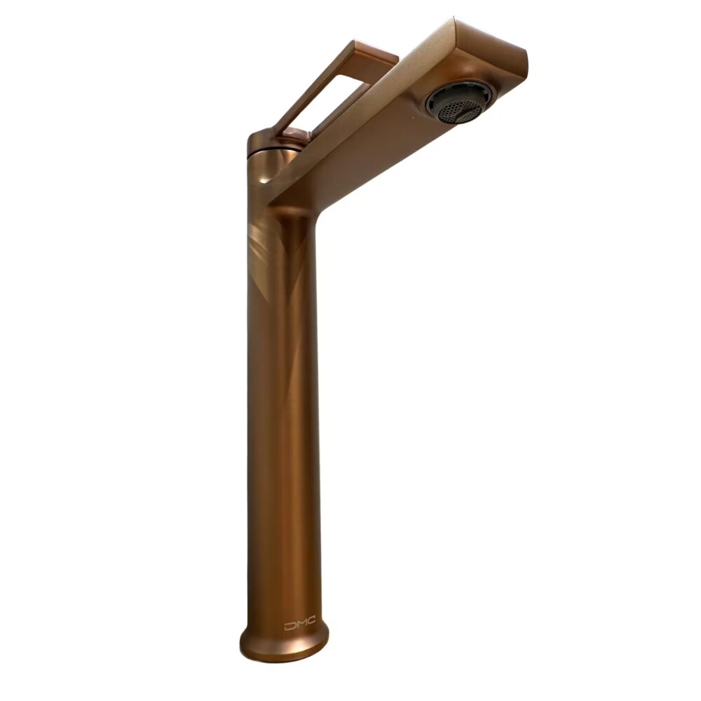 Grifería de lavatorio Monocomando de mesada Alto Elar Bronce cepillado Grifería De Lavatorio Monocomando De Mesada Alto Elar Bronce Cepillado