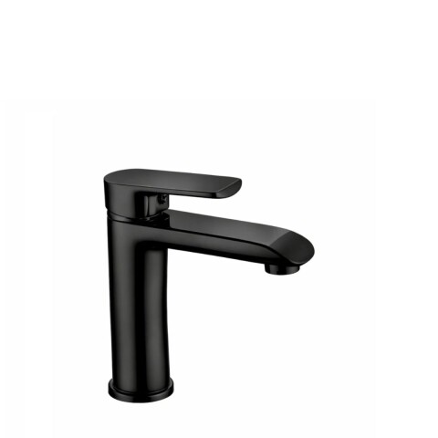 Griferia de lavatorio Monocomando bajo de mesada Alassio Negro Mate Griferia De Lavatorio Monocomando Bajo De Mesada Alassio Negro Mate