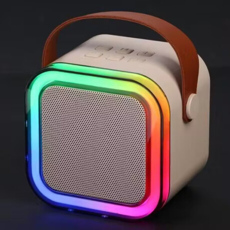 Parlante con luz y microfono karaoke Azul
