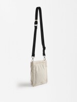 Bolso Bandolera De Nylon crudo