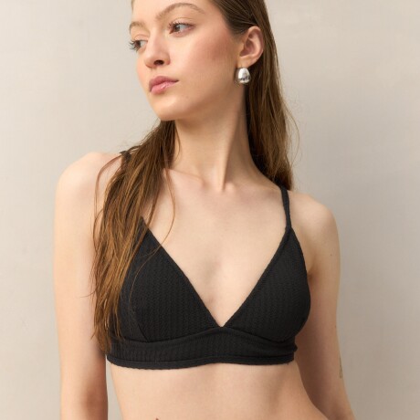 TOP TRIANGULO FIJO CAPARICA Negro