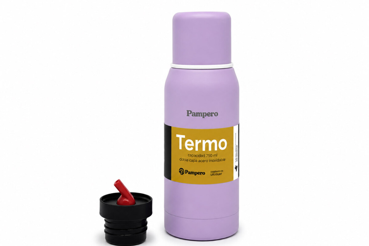 TERMO ACERO DOBLE CAPA 750ML Lila
