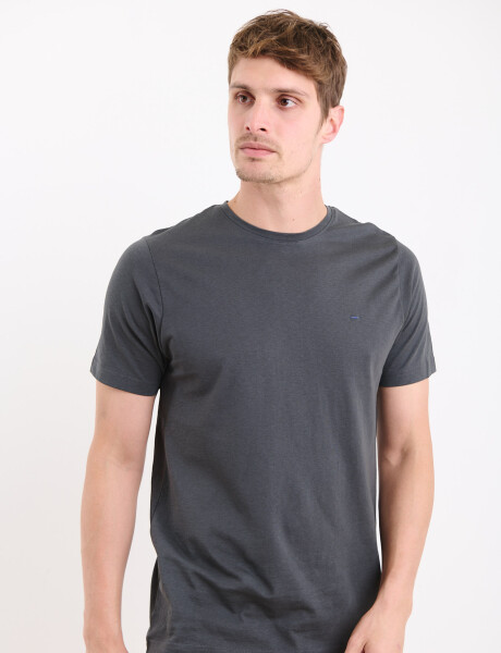 520658 T-SHIRT HARRINGTON LABEL Gris Oscuro