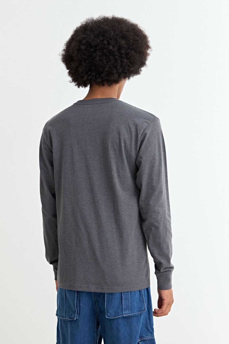 Remera cuello redondo GRIS
