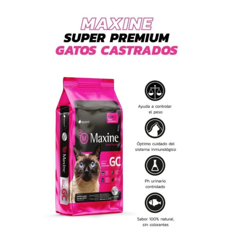 MAXINE GATOS CASTRADOS 3 KG