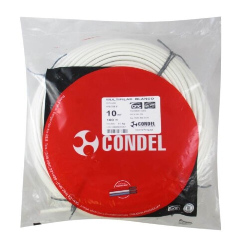 CABLE MULTIFILAR 10,00MM2 BLANCO CONDEL CABLE MULTIFILAR 10,00MM2 BLANCO CONDEL