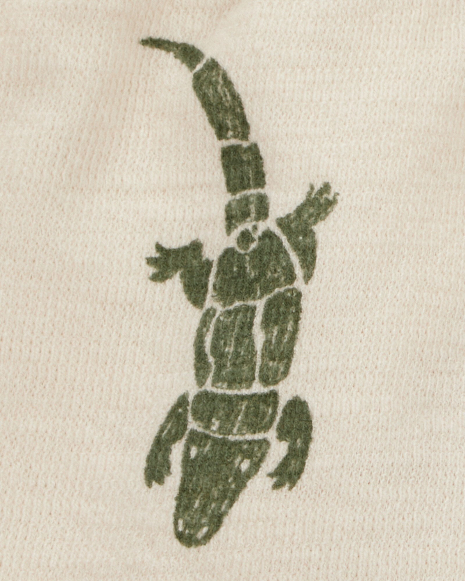 Short de algodón, diseño cocodrilos Sin color