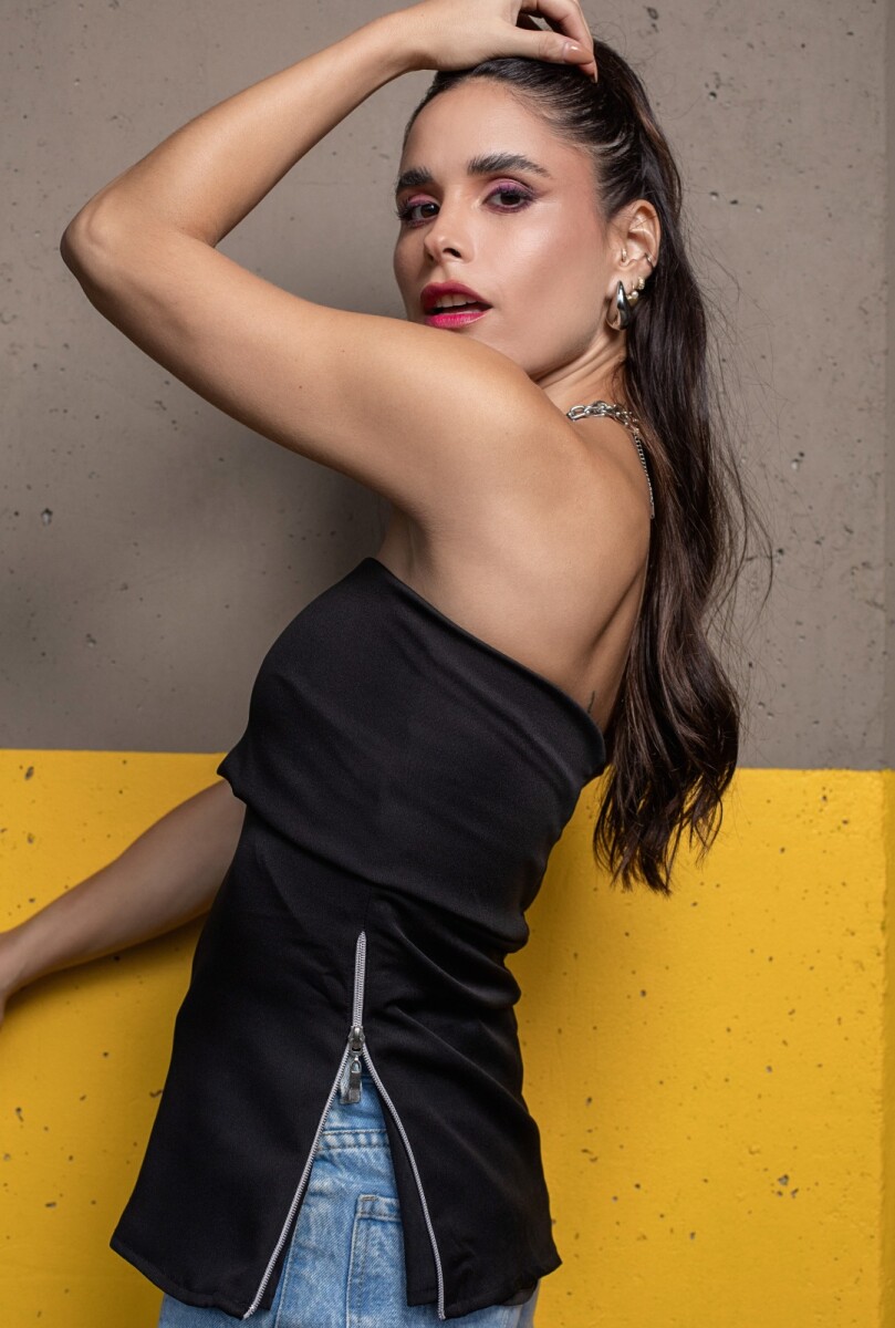 Strapless Dahiana. - Negro 