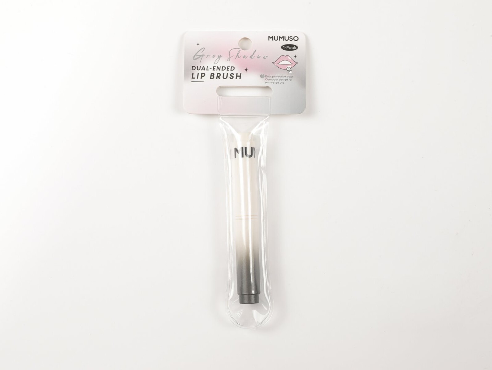 BROCHA DOBLE PARA LABIOS SERIE GREY SHADOW 