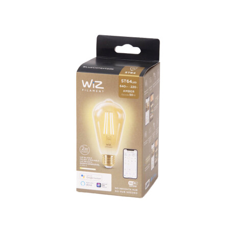 Lámpara LED Wifi Filamento Edison Wiz 6.9W Lámpara LED Wifi Filamento Edison Wiz 6.9W