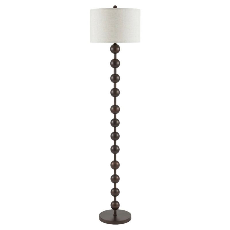 LAMPARA DE PIE BEIGE/MARRON 34X155CM Unica