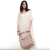 Vestido Lurex Goya Beige