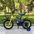 Bicicleta Infantil Yjtong R12 Canasto Parrilla Guardabarros Azul 1