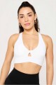Bra Oasis Twist Sports Mujer Classic White