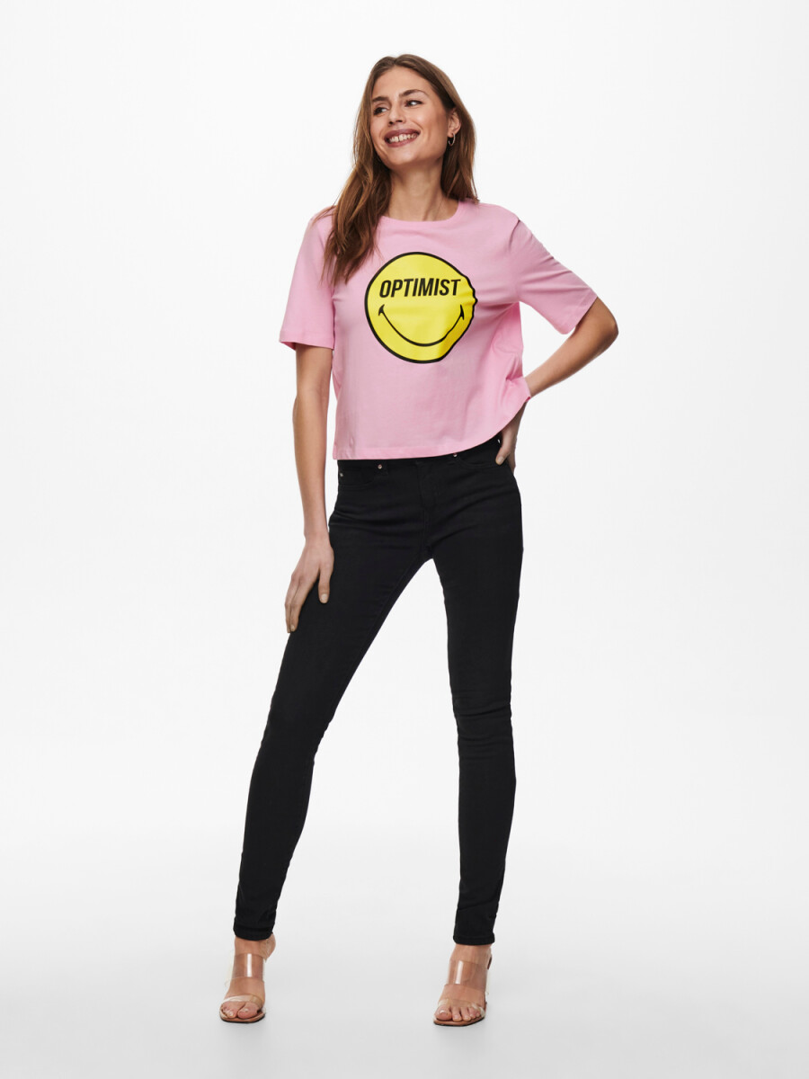 Camiseta smiley con estampa - Lilac Sachet 