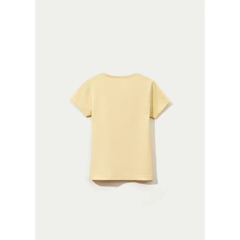 CAMISETA MM FEM AMARELO CLARO