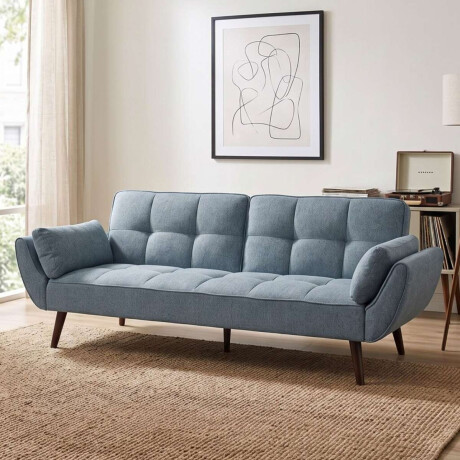 Sillon Cama 3 Cuerpos Retractil Frida Azul