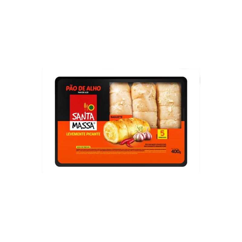 Pan de ajo picante Santa Massa - 400 gr Pan de ajo picante Santa Massa - 400 gr