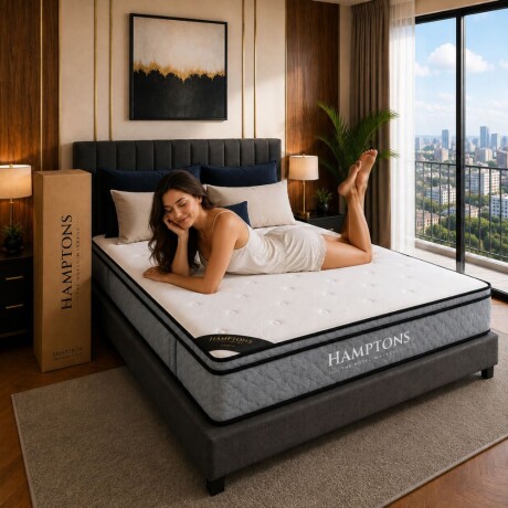 Colchon de resortes Queen HAMPTONS Ruthenium Colchon de resortes Queen HAMPTONS Ruthenium