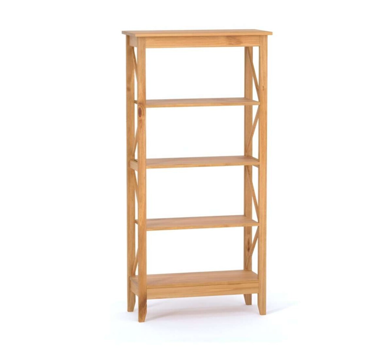 Biblioteca Estanteria Linea Open Rustico Hogar - Natural 