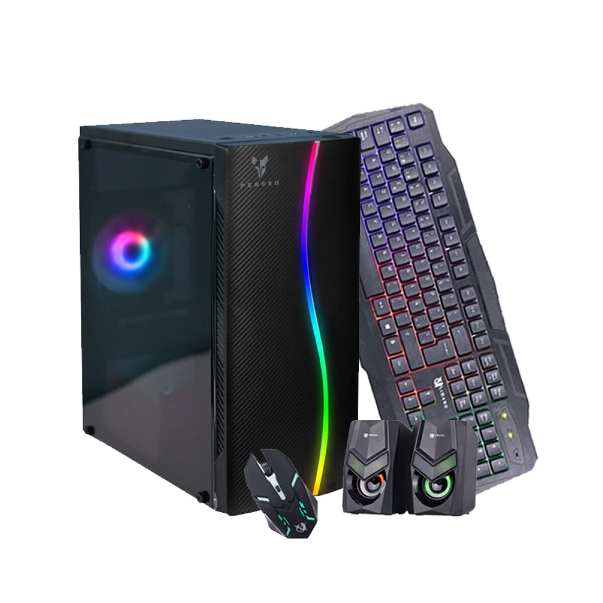 PC GAMER PROMO 4. AMD Ryzen 5 5600. RAM 16GB. Disco Sólido 500GB+D.Duro 1TB. Tarjeta RTX 5050 GDDR6 8GB. Fuente Real 600w 