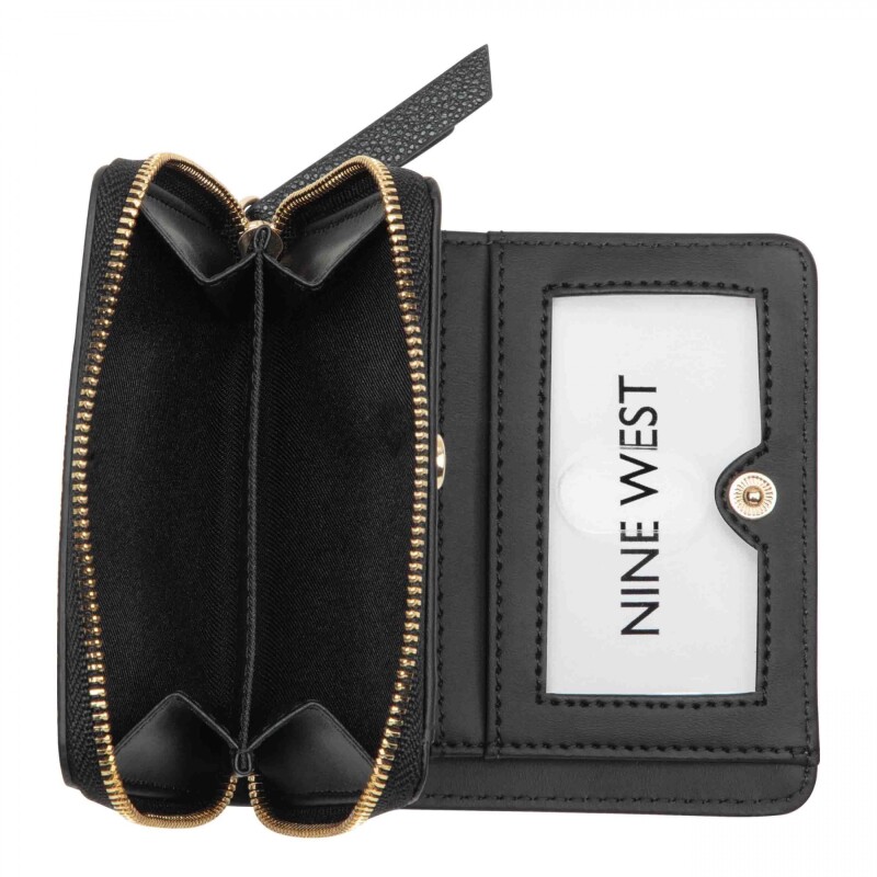Small Leather Goods Mary Zip Around Black