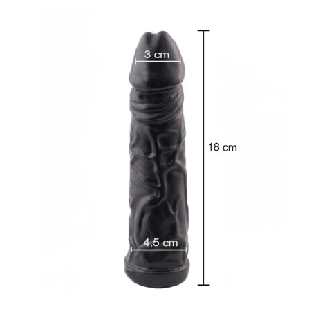 Consolador Americano Macizo Negro