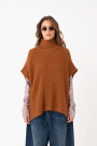 CHALECO PONCHO Ocre