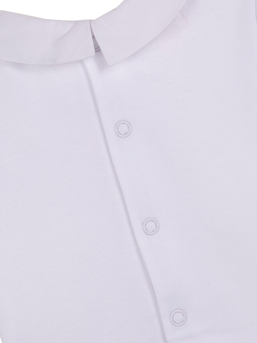 Body Manga Larga Lace Blanco Optico