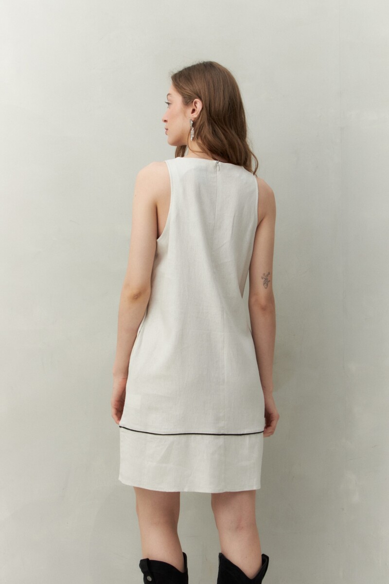 VESTIDO MARLON Hueso