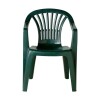 Silla PVC Altea con Posa Brazo Verde Silla PVC Altea con Posa Brazo Verde