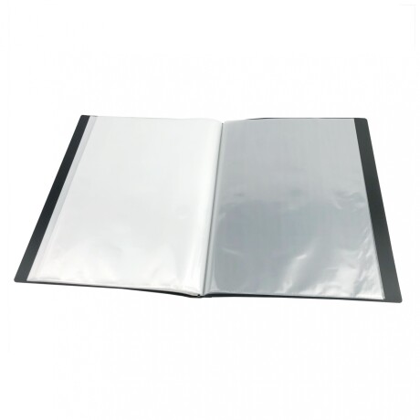 Carpeta A4 Tapa Rígida Plus Office 20 fundas Negro