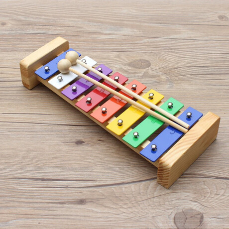Xilófono de Madera Infantil multicolor Sc