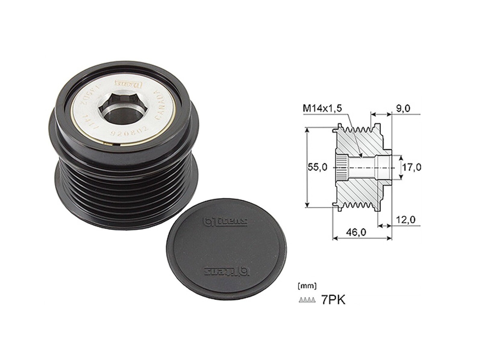 Polea Alternador Marcha Libre Toyota Rav4 05-17 