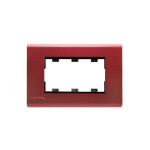 Plaqueta p/3 módulos bordeaux - Duomo ELE01182