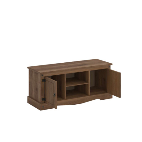 Rack 2 puertas 1 Estante 160cm Linea Mexicana Nogal