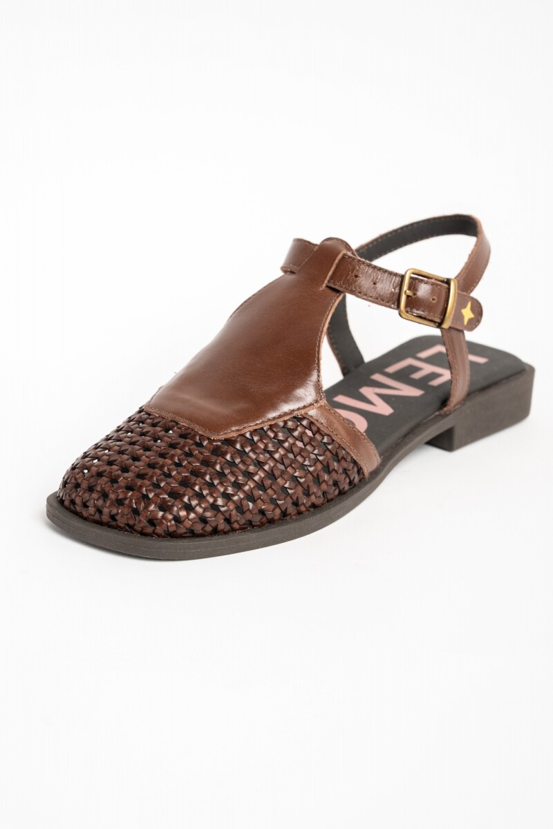 Sandalia Trenzada Chocolate