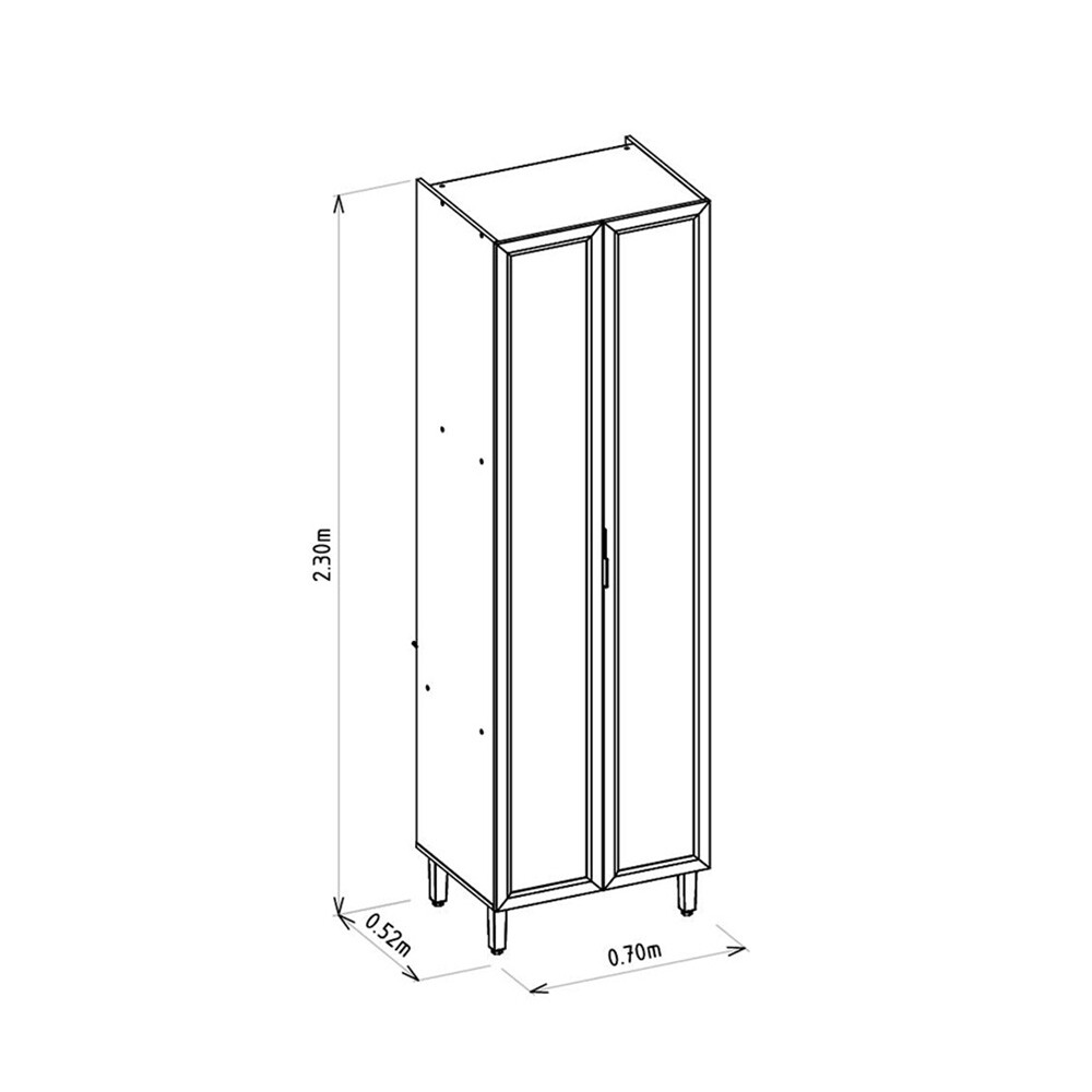 CRISTALERO TORRE DOS PUERTAS CON LUZ LED MODELO ALLURE Cristalero Torre Dos Puertas Con Luz Led Modelo Allure