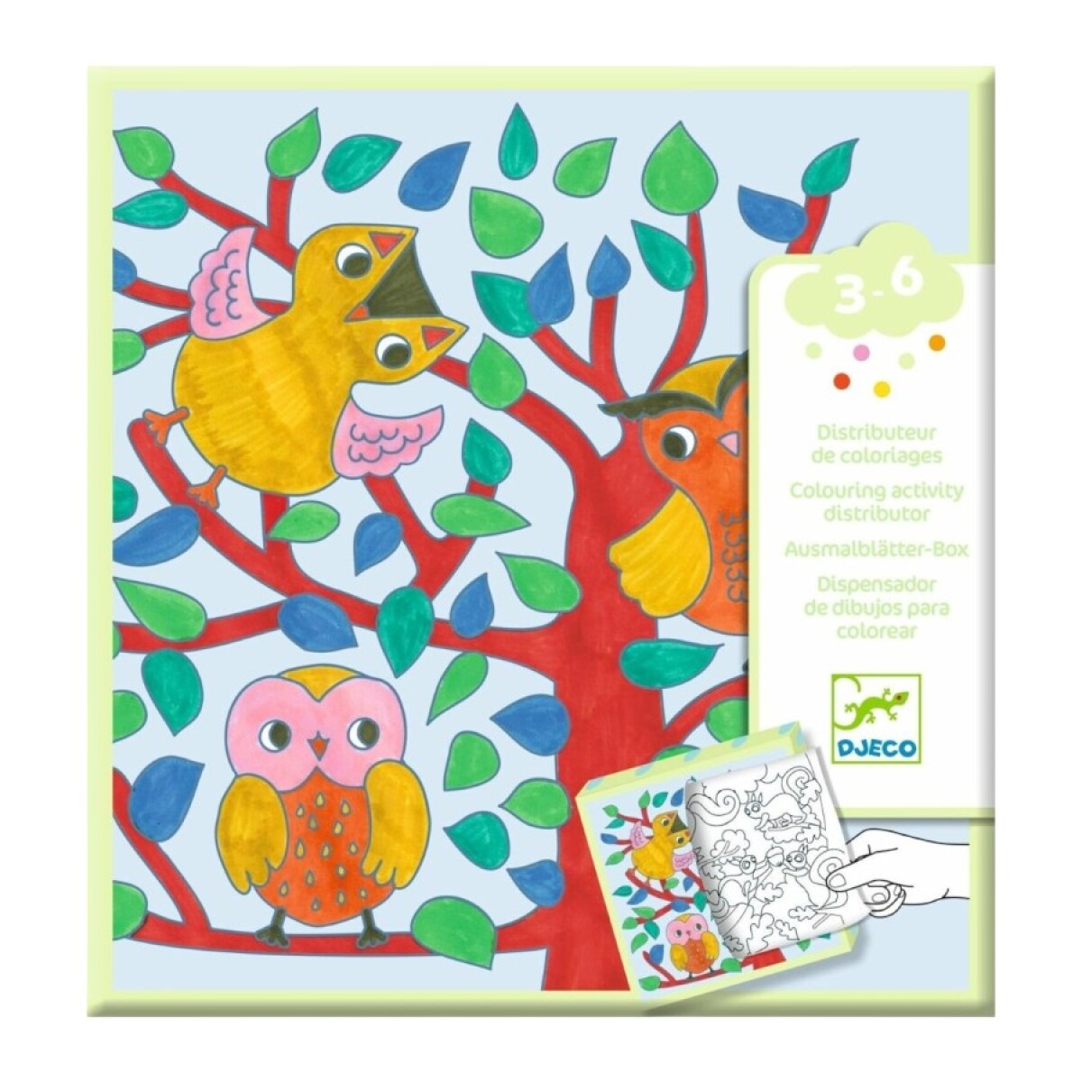 Caja láminas para colorear Djeco 