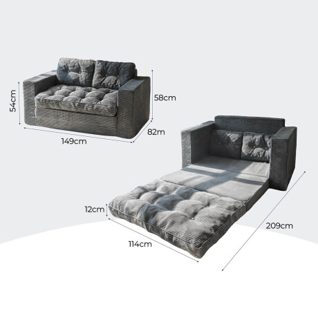 Sillón Cama 2 Cuerpos Cloudnest Sofá Living Dormitorio Sillón Cama 2 Cuerpos Cloudnest Sofá Living Dormitorio