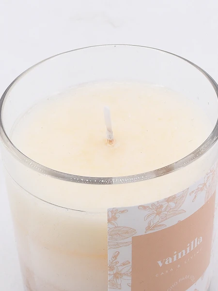 VELA VOTIVO TRES COLORES LAVANDA BEIGE